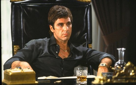 Al Pacino in Scarface. Radev wanted to be a real-life version.