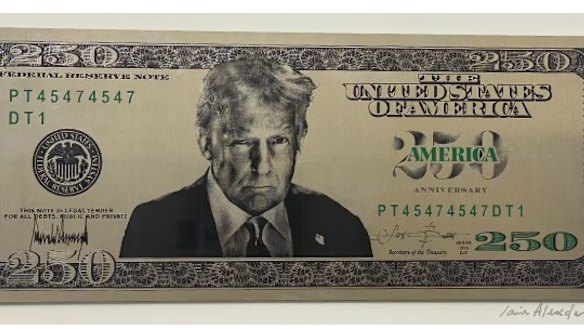 An image of the draft $250 note published by the Washington Post.