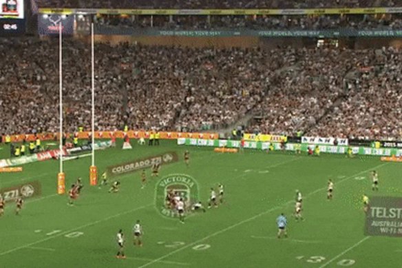 Johnathan Thurston’s field goal to win the grand final.