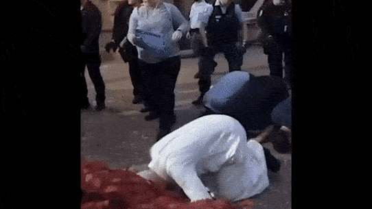 The Muslim community is outraged by the behaviour of NSW police at Monday’s protest.