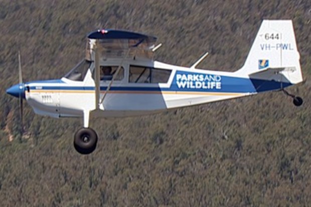 The pilot circled the area and allegedly observed a vehicle nearby.