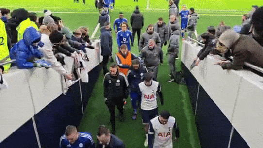 Postecoglou and angry Spurs fan