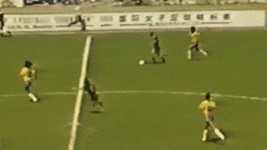 Janine Riddington scores for Australia in their match against Brazil.