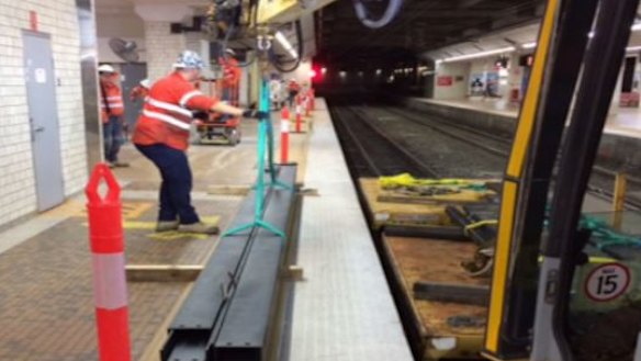 Work has begun to replace some older displays at Brisbane's Central Station.