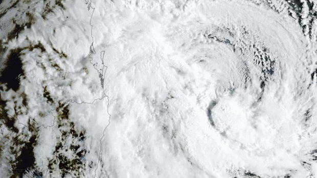 Cyclone Alfred on Wednesday.