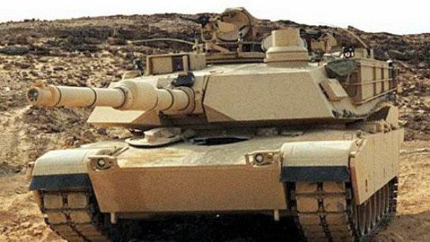 A US M1A2 Abrams tank.