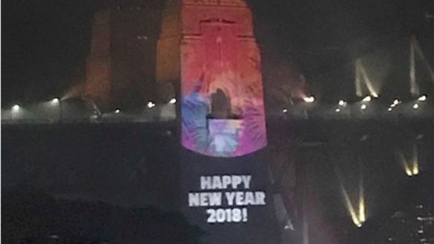 The typo on the pylon last night, 