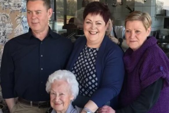 David Kotze (left), with his mother Cynthia Kotze and sisters Jen Henrik and Barbara Loubser. 