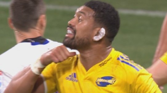 Ardie Savea’s throat slit gesture