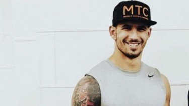 Bikie and male model Hasan Topal.