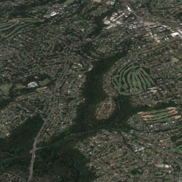 From the north, Avondale, Gordon and Killara golf courses. 