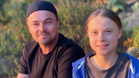 The Hollywood actor said the inaction over climate change is over following his meeting with activist Greta Thunberg.