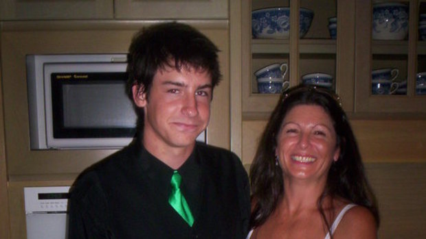 Julie Luezzia with her son Paul.