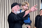 Kyle Sandilands was joined by son Otto at his first-ever subscriber meet and greet in Sydney.