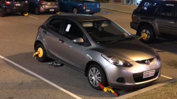 Up to five cars had their front and back wheels clamped in Scarborough on the first night of its summer twilight markets. 