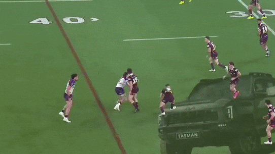 Reece Walsh’s game-changing 40-20 against Melbourne.