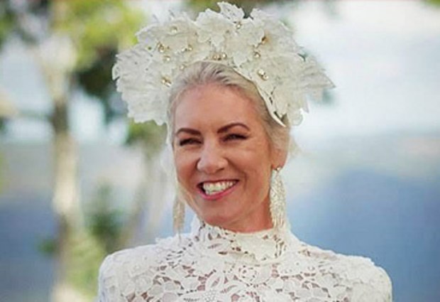 Lucinda Light in wedding gown on Married at First Sight (Nine)