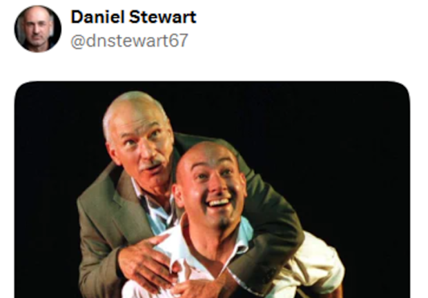 Daniel Stewart paid tribute to his late father Patrick Stewart on X.