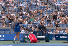 Mirra Andreeva could have been defaulted after a racquet she threw nearly hit a cameraman at the US Open.