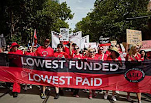 Australian Education Union members have signalled their intention to carry out further strikes after voting down a significant pay offer from the Victorian Government today.