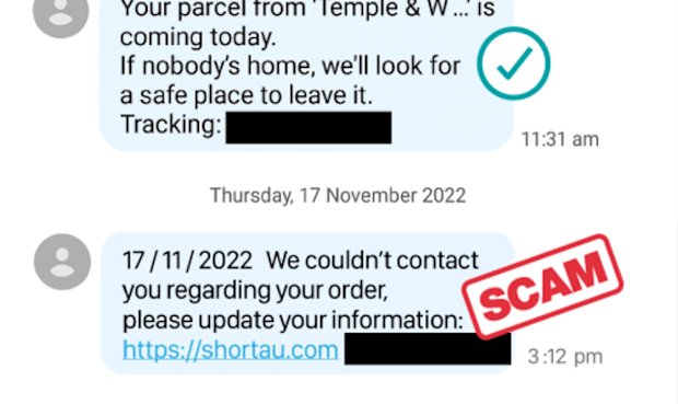 The new law will stop scammers who impersonate legitimate businesses or organisations via text.
