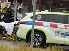 A man has been taken to hospital in a critical condition, following a bashing at a shopping strip in Melbourne’s west.