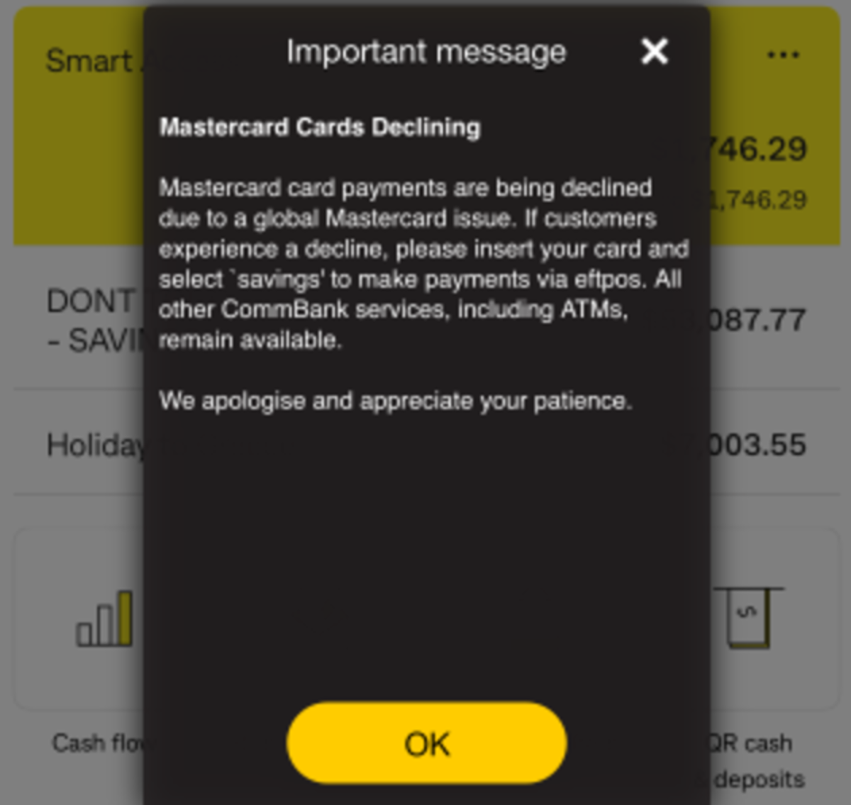 ‘Global issue’ Major card provider systems return after outage