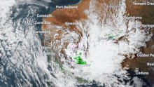 A normally bone-dry pocket has copped more than a quarter of its average annual rainfall in just 24 hours.