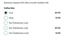 A Brisbane customer was shocked by the surprise extra charge for a dine-in coffee.