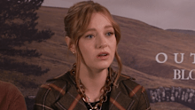 Slater, pictured here with co-star Jamie Roy, wants audiences to witness the confronting, taboo things her character endures because they’re still so relevant today.