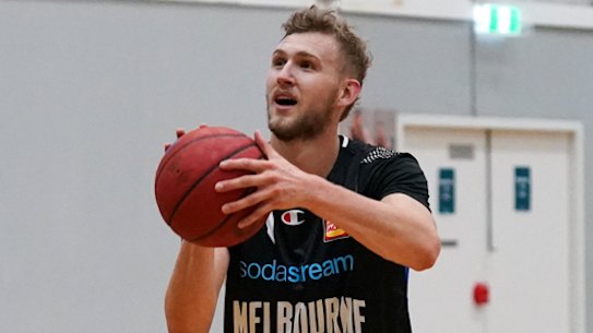 New Melbourne United signing Jock Landale. 