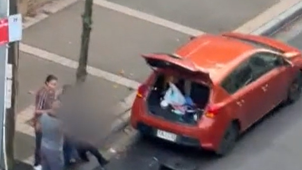 The woman was targeted by the kidnappers after pulling over to change a tyre.