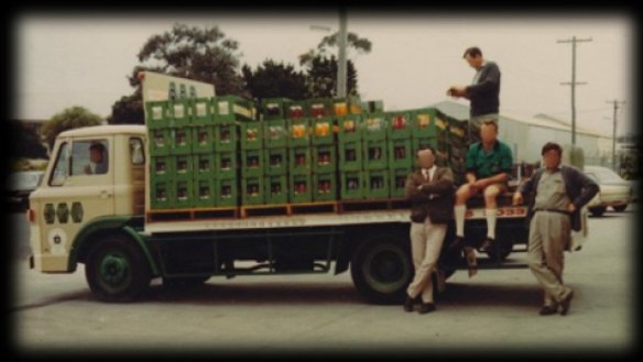 Investigators are seeking information about a soft drink truck similar to this one, believing it is crucial to the investigation of Richard Campbell's 1985 murder in his Brisbane home. 