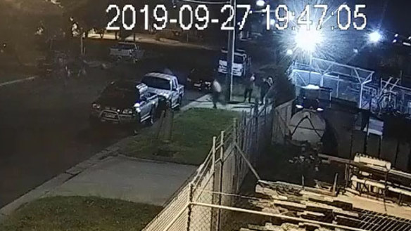 CCTV of the drive-by shooting.