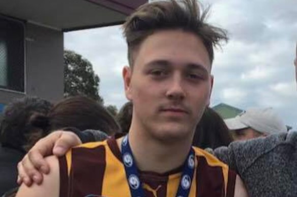 Aidan Becker died in a stabbing at Mernda station on Friday.