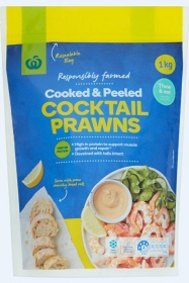 Woolworths is recalling these frozen prawns due to microbiological contamination.