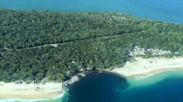 A 50-metre wide sinkhole opens at MV Beagle Campground, north of Queensland’s Rainbow Beach at Inskip Point.
