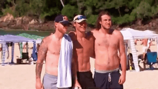 England players are taking a break from their Ashes preparations at Noosa.