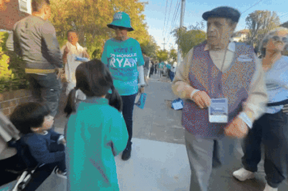 The queue in Malvern
