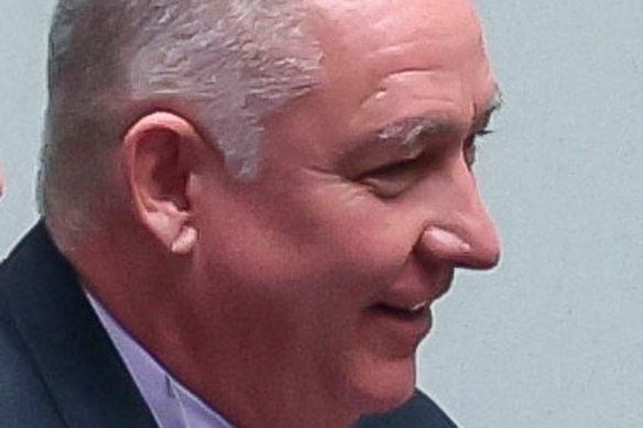 A smiling Greg Lynn in court Thursday.