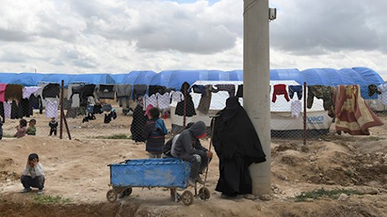 Al-Hawl camp in Syria. Photo by Kate Geraghty