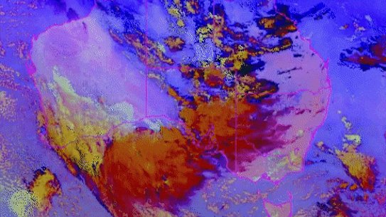 Bureau of Meteorology east coast storms GIF.