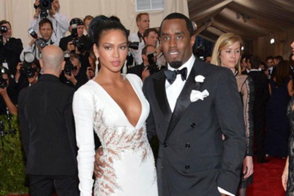 Cassie Ventura and Sean Combs  at the Met Gala in 2015.