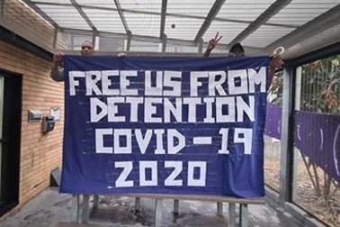 Immigration detainees conducted rooftop protest at the Villawood Detention Centre in April.