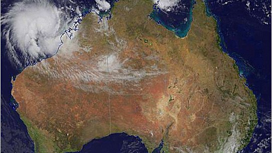 Tropical Cyclone Ilsa growing intensity on its way to the northwest coast of Western Australia.