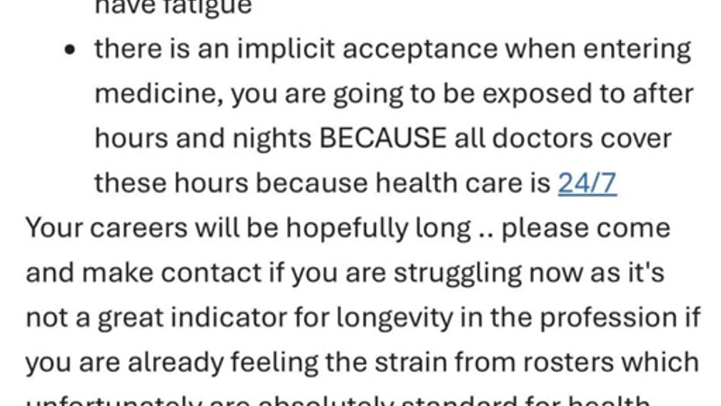 Junior doctors accuse Sydney hospital of veiled threat in leaked memo