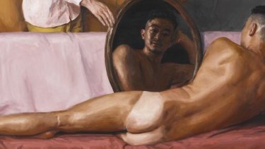 Archibald Prize 2022 finalist, Jordan Richardson’s ‘Venus’, a painting of Benjamin Law.