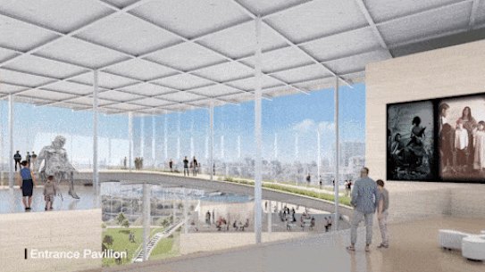 A projected image of what the Sydney Modern will look like.