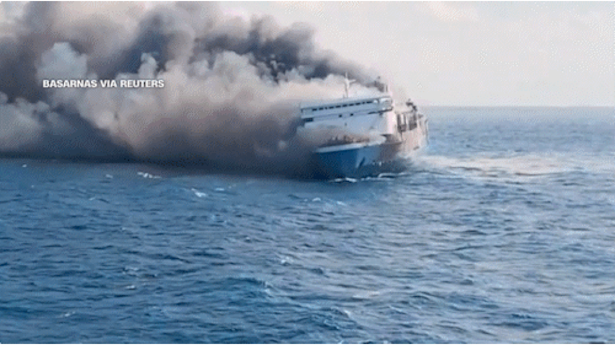 At least five dead, dozens missing in Indonesia ferry fire