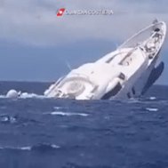 A 40-metre super yacht worth millions sinks off the Italian coast